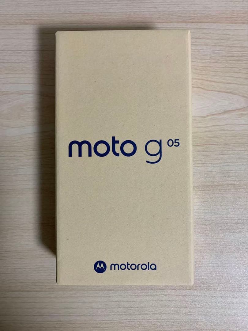 開封新品　　Motorola moto g 05 本体