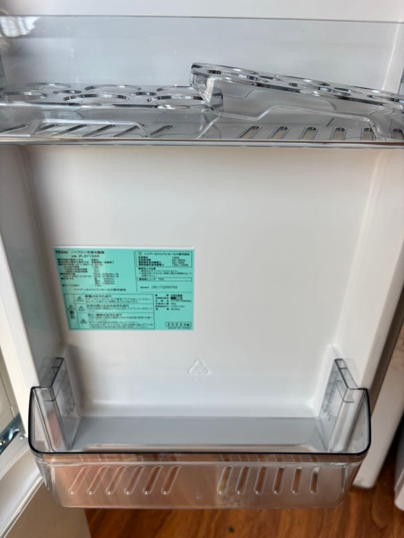 女性オーナー！美品！2024年製！スリム幅！Haier 148L 2ドア 冷蔵庫