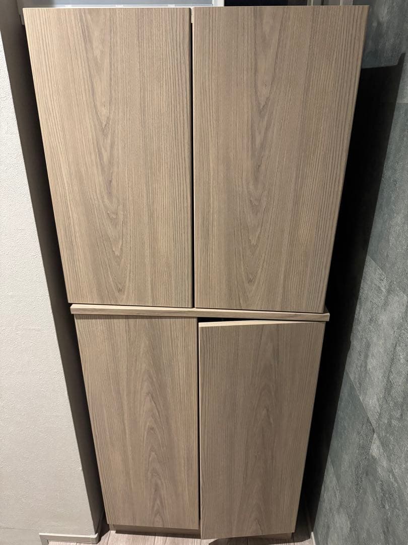 【虹】1/2新古品コンポリアPanasonic下駄箱グレージュアッシュ