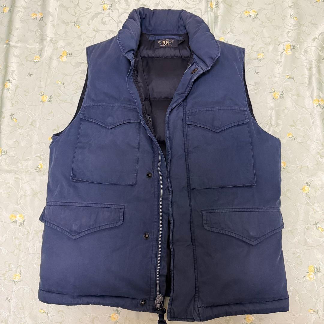入手困難 正規品 美品 名作RRL ダブルアールエル コットン ダウンベスト