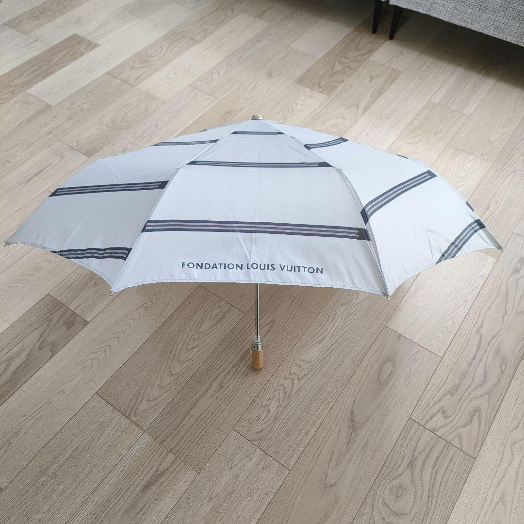 FONDATION LOUISVUITTON 美術館 折りたたみ傘 ストライプ