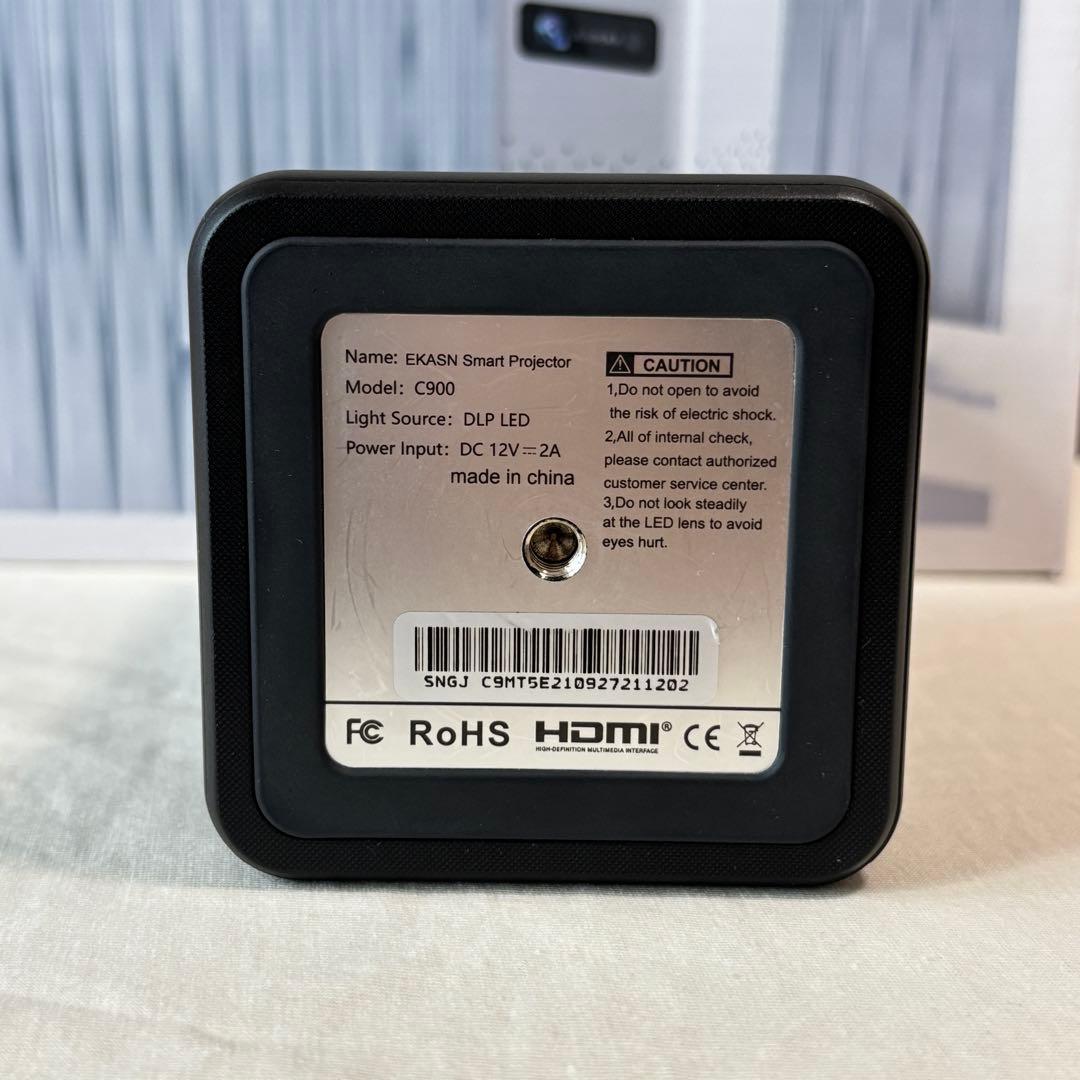 EKASN ポータブル プロジェクター 充電器付き 動作確認済み スピーカー