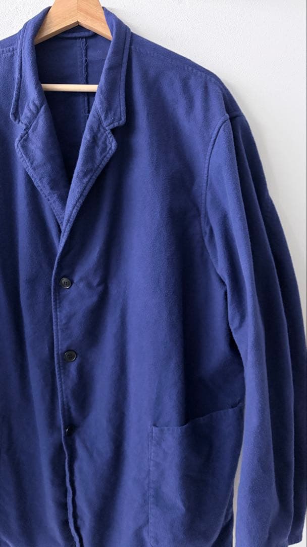 値下げ不可25AW comoliコットンネルジャケットロイヤルブルーsize2