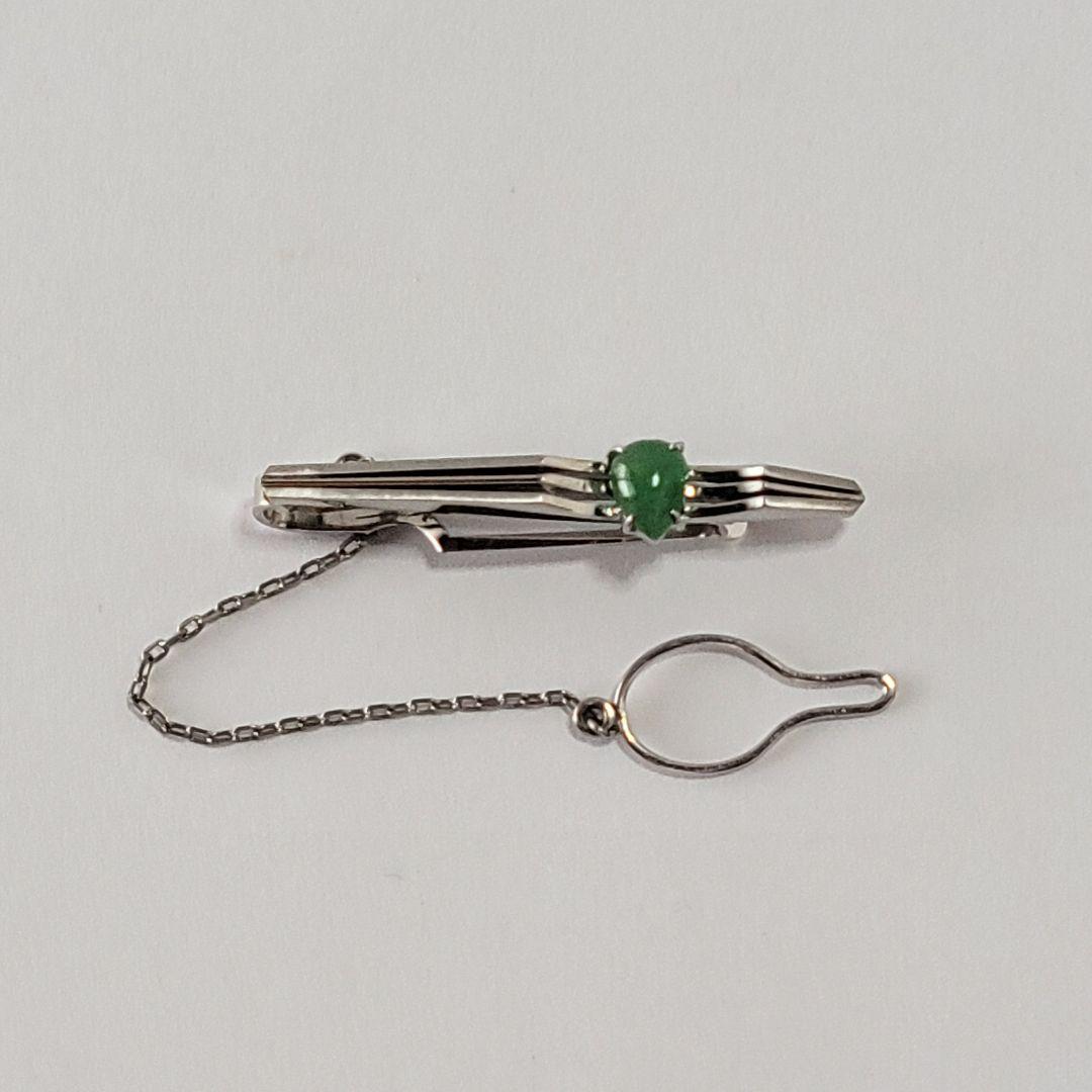 ネクタイピン K14 ホワイトゴールド