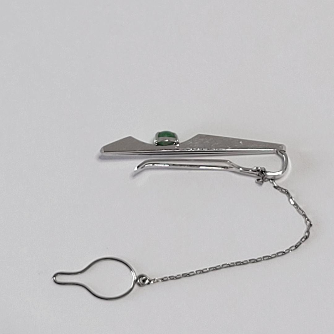 ネクタイピン K14 ホワイトゴールド