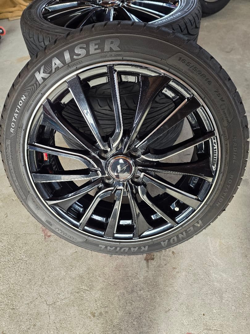 レオニスアルミホイルKENDA165/50R16セット