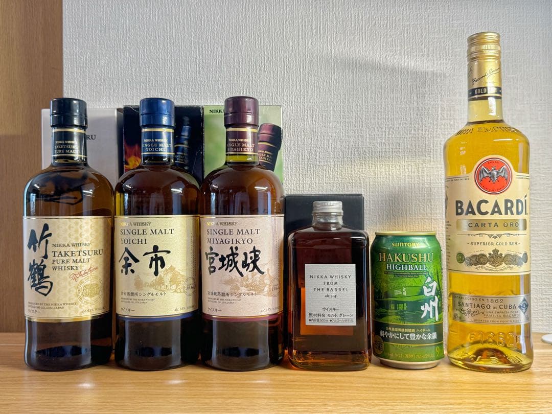 竹鶴　余市　宮城峡　フロムザバレル　白州　ゴールドラム