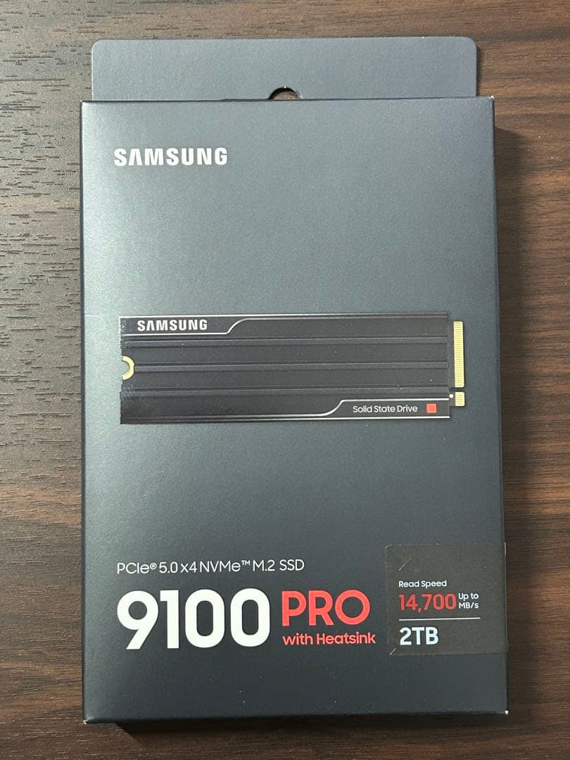 【新品】SAMSUNG SSD 9100 PRO 2TB 購入価格44000円