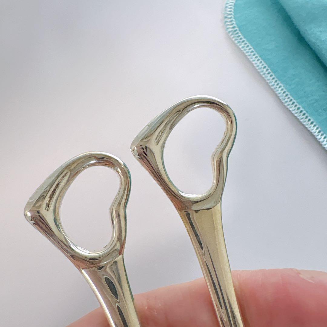 未使用　ティファニー　Tiffany ハートスプーン　ハートフォーク　ベビー