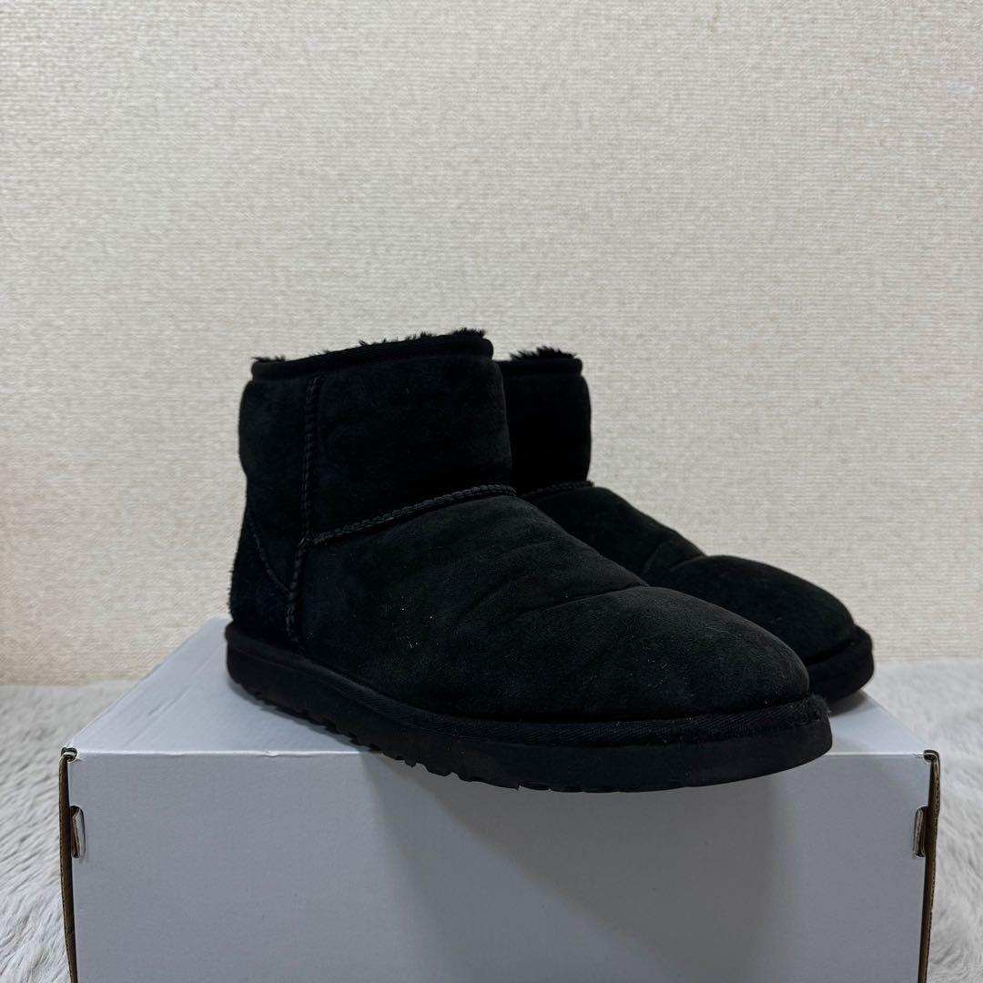 UGG Classic Mini ブラック ムートンブーツ 26cm