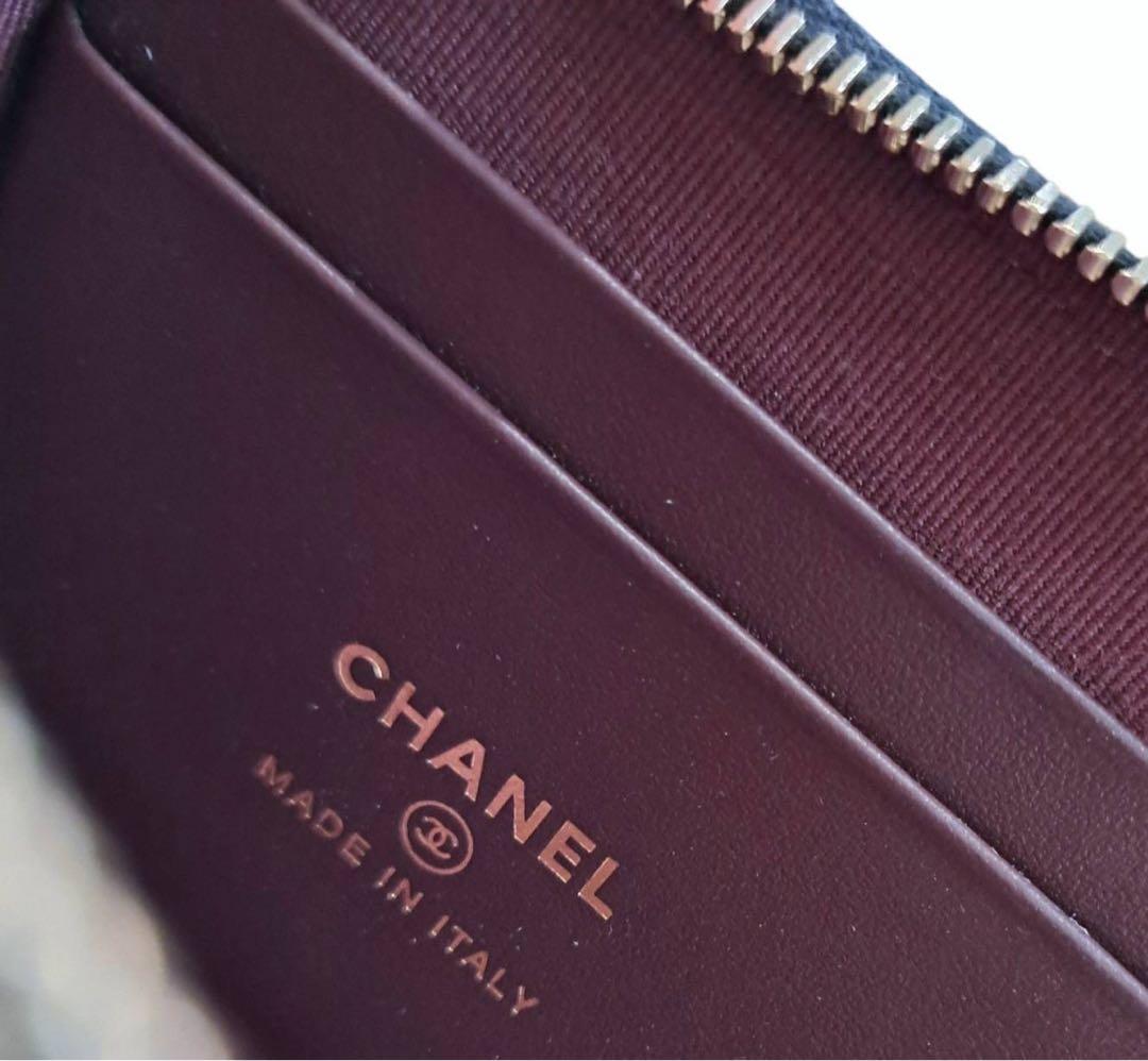 CHANEL マトラッセキャビアスキン　L字ファスナー　財布　AP3999