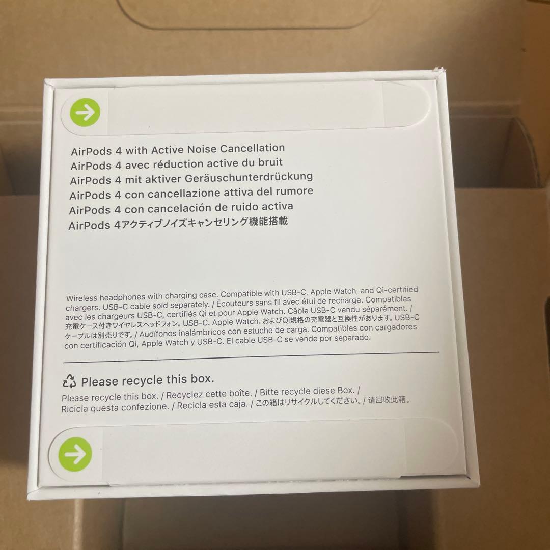 AirPods 4本体 アクティブノイズキャンセリング