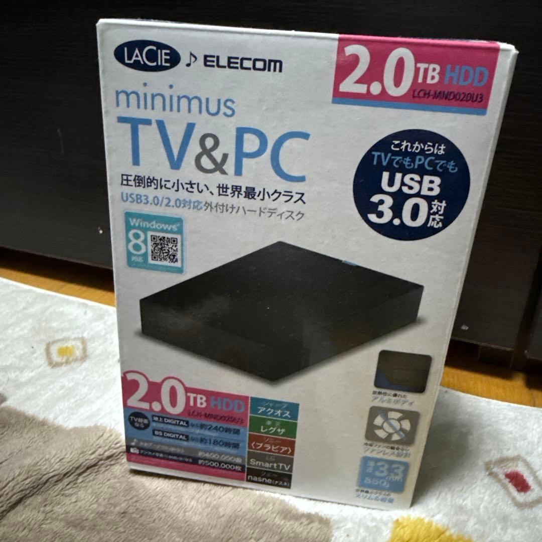 外付けハードディスク・ドライブ LaCie LCH-MND020U3