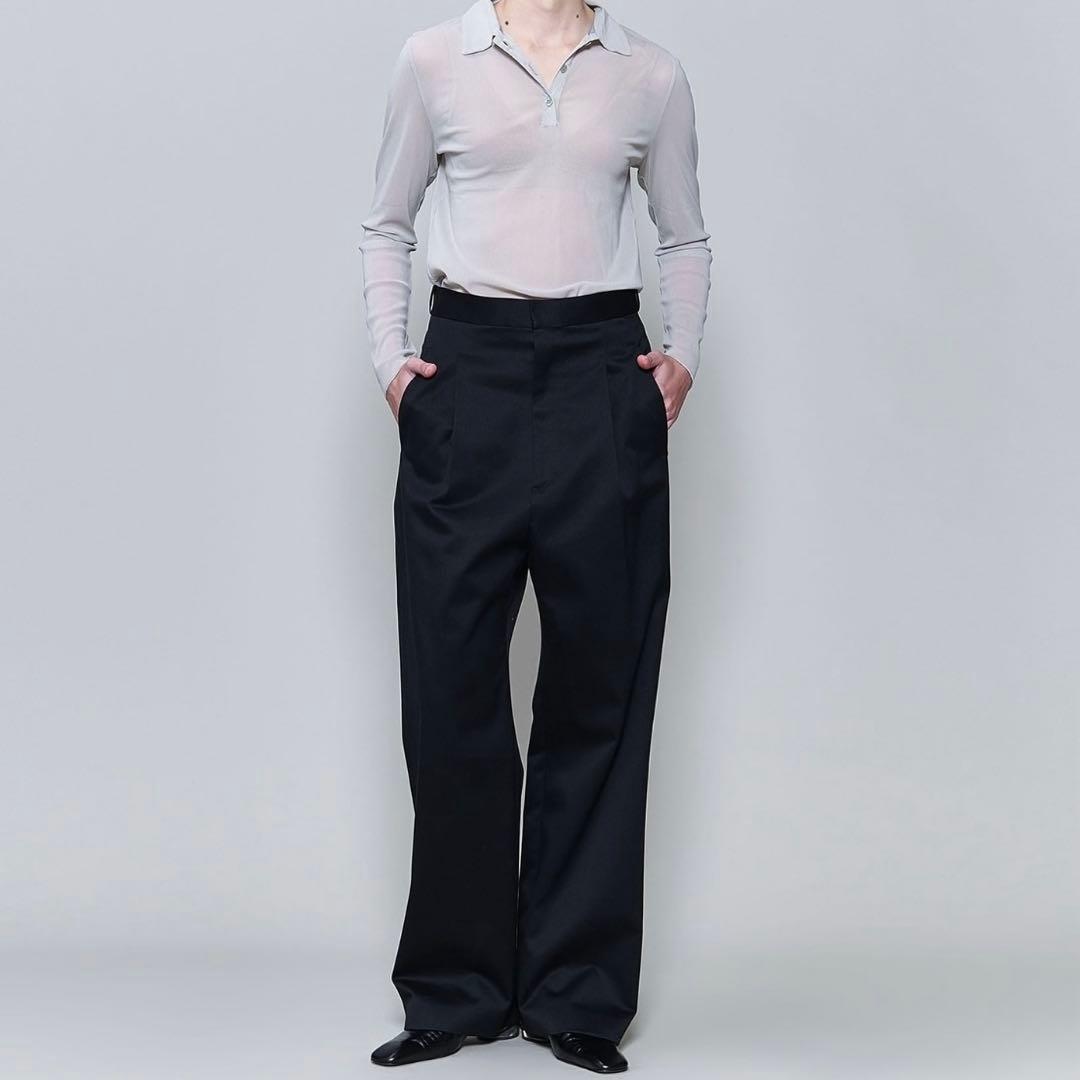 【tohne4】 6(ROKU) コットン チノ パンツ ブラック