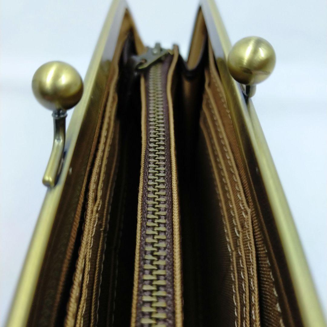 アインソフ　AinSoph 1237-LRSステアヘア一のドット柄がま口長財布