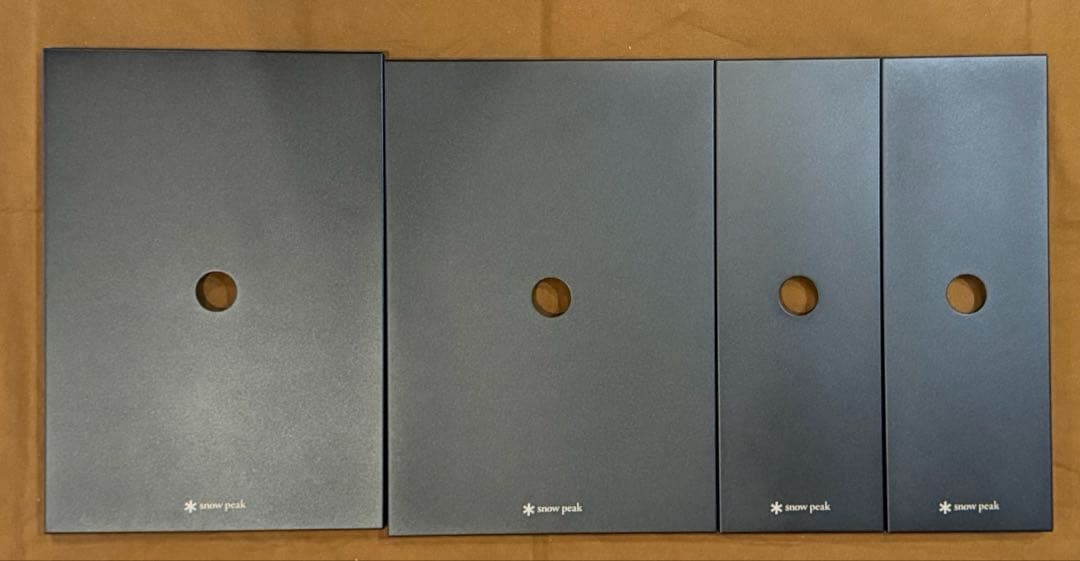 スノーピーク ステンレストレー1ユニット×2ハーフユニット×2 ブラック