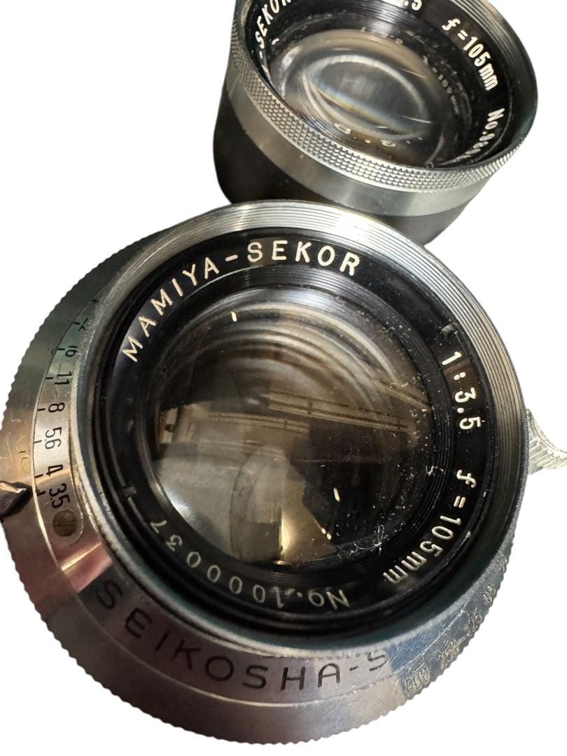 Mamiya Sekor 105mm f/3.5 レンズ