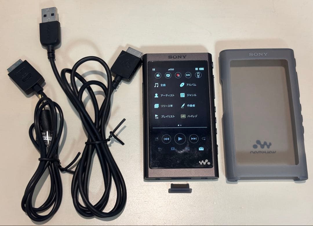 ★Sony NW-A55 16GB シリコンケース、録音ケーブル、収納ケース付★
