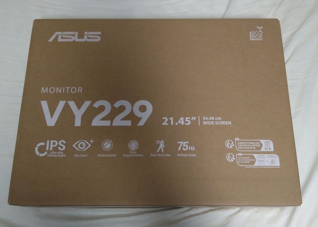 【新品未開封】ASUS モニター VY229HE 21.5型/フルHD/IPS