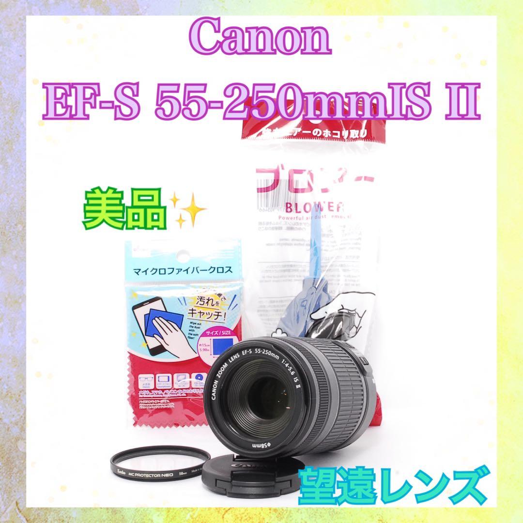 ❤️Canon EF-S 55-250mm IS II❤️手ぶれ補正搭載❤️望遠レンズ