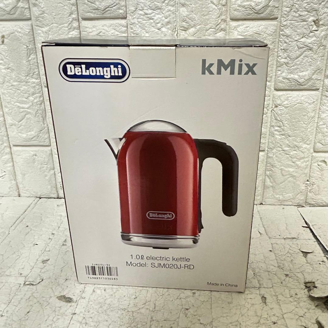 新品未使用！ DeLonghi kMix電気式コードレスケトル レッド1.0L