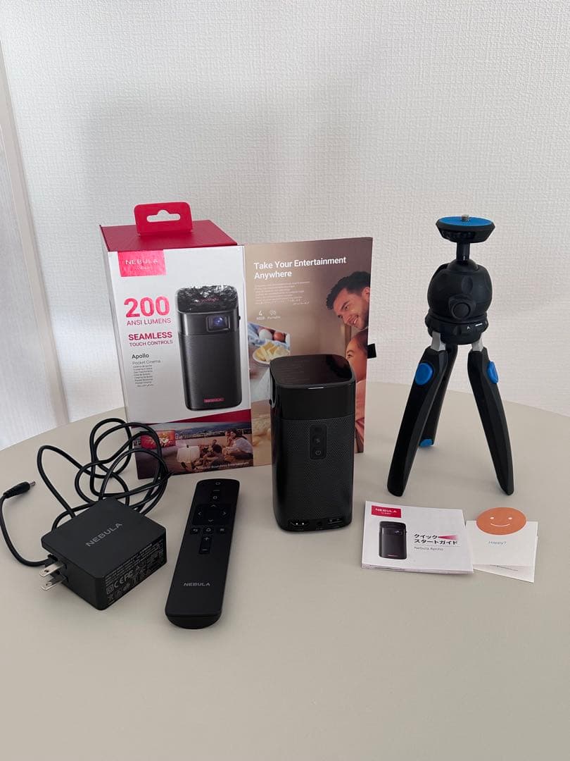 Nebula Apollo 部屋 ルーム プロジェクター 三脚付き