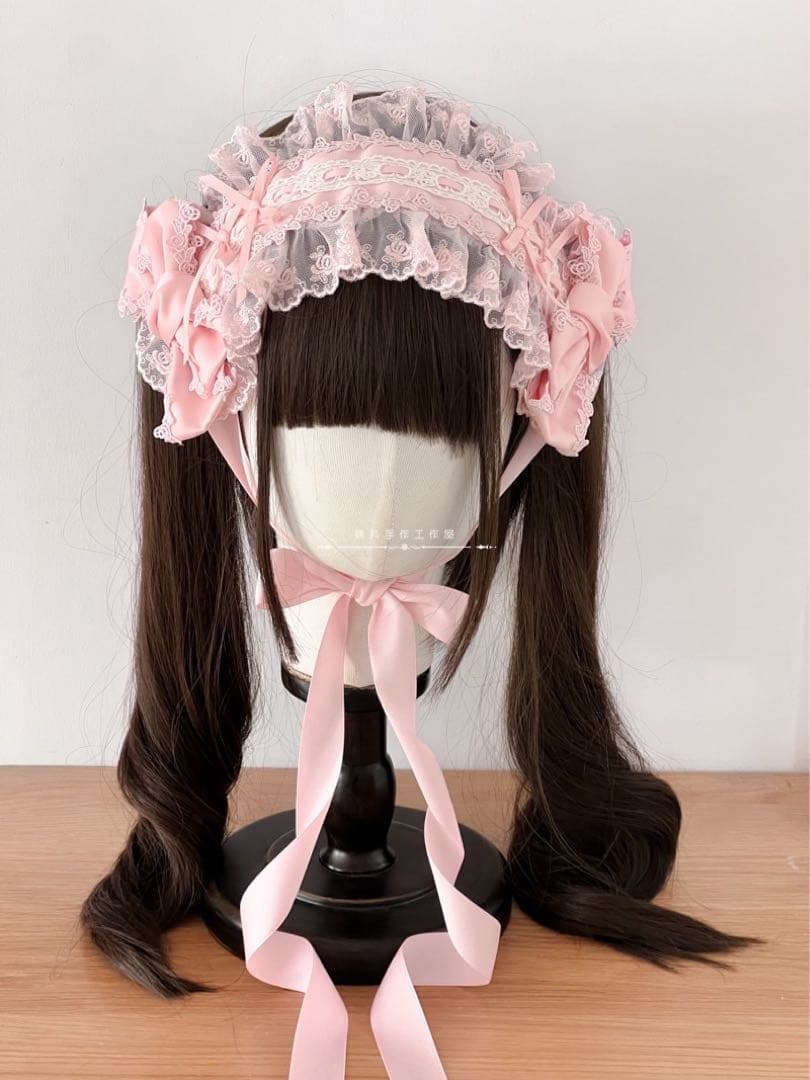 ♡ 5点 Princess rose フリルレースリボンヘッドドレス ♡