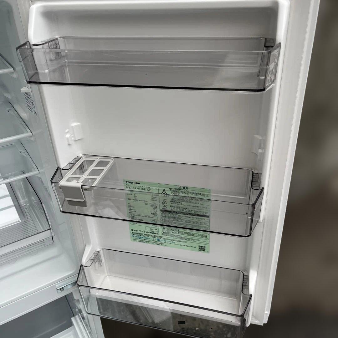 2024年製　ほぼ新品　東芝　冷蔵庫　ホワイト　一人暮らし　洗濯機