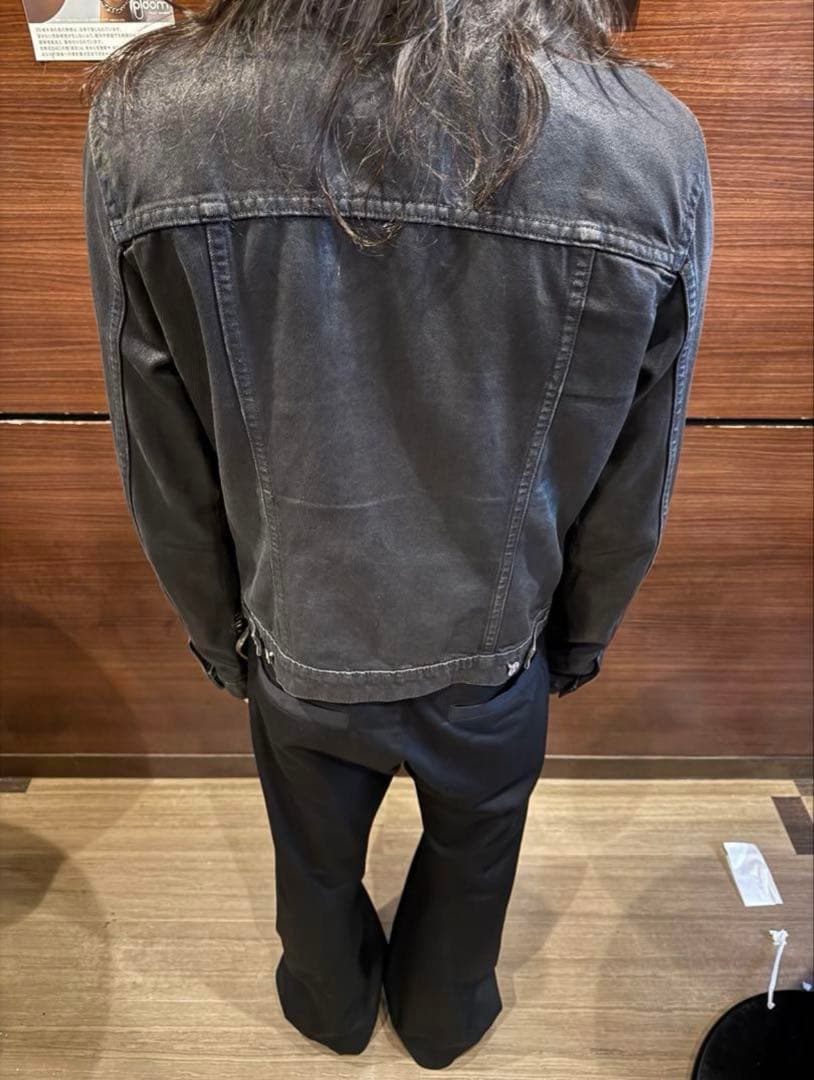 ジャケット・アウター Helmut Lang Fur Collar Wax Denim Jacket