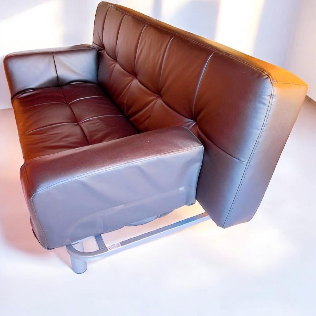 ニトリ　ソファベッド　Nシールドシリーズ マークスAM レザー調