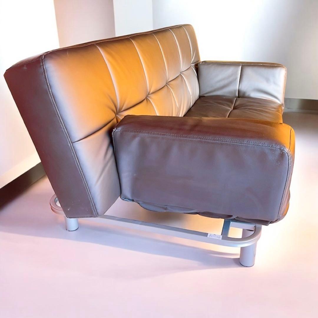 ニトリ　ソファベッド　Nシールドシリーズ マークスAM レザー調