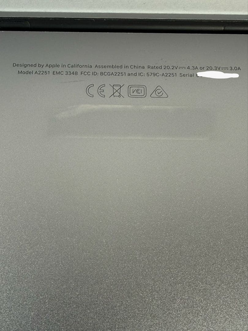 MacBook本体 Apple MacBook Pro 13 2020 i5/16GB/1TB