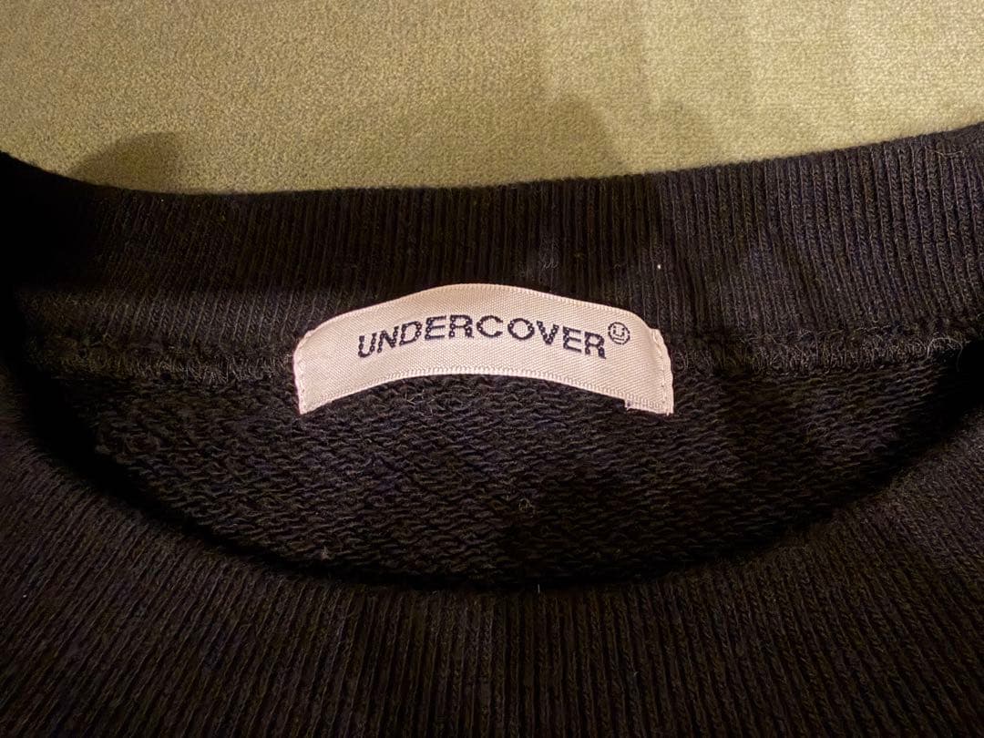 m*9様 UNDERCOVER トライバルフラシPKスウェット ブラック サイズ