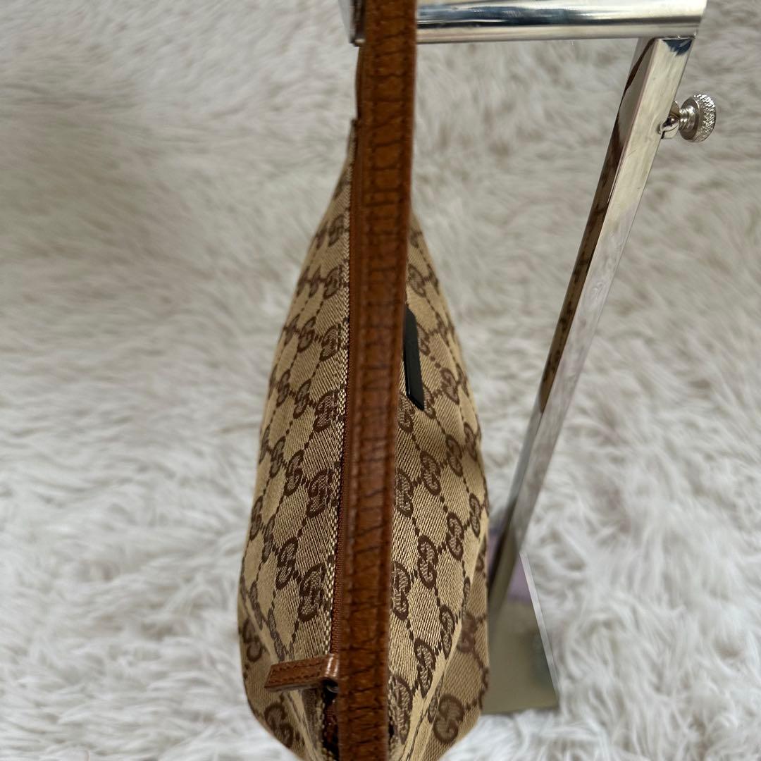 GUCCI グッチ アクセサリーポーチ GG柄 キャンバス ブラウン