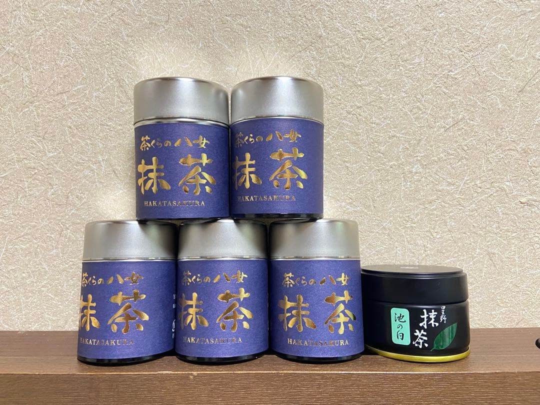 星野製茶園　池の白　20g 1缶　茶くらの八女抹茶　20g ５缶