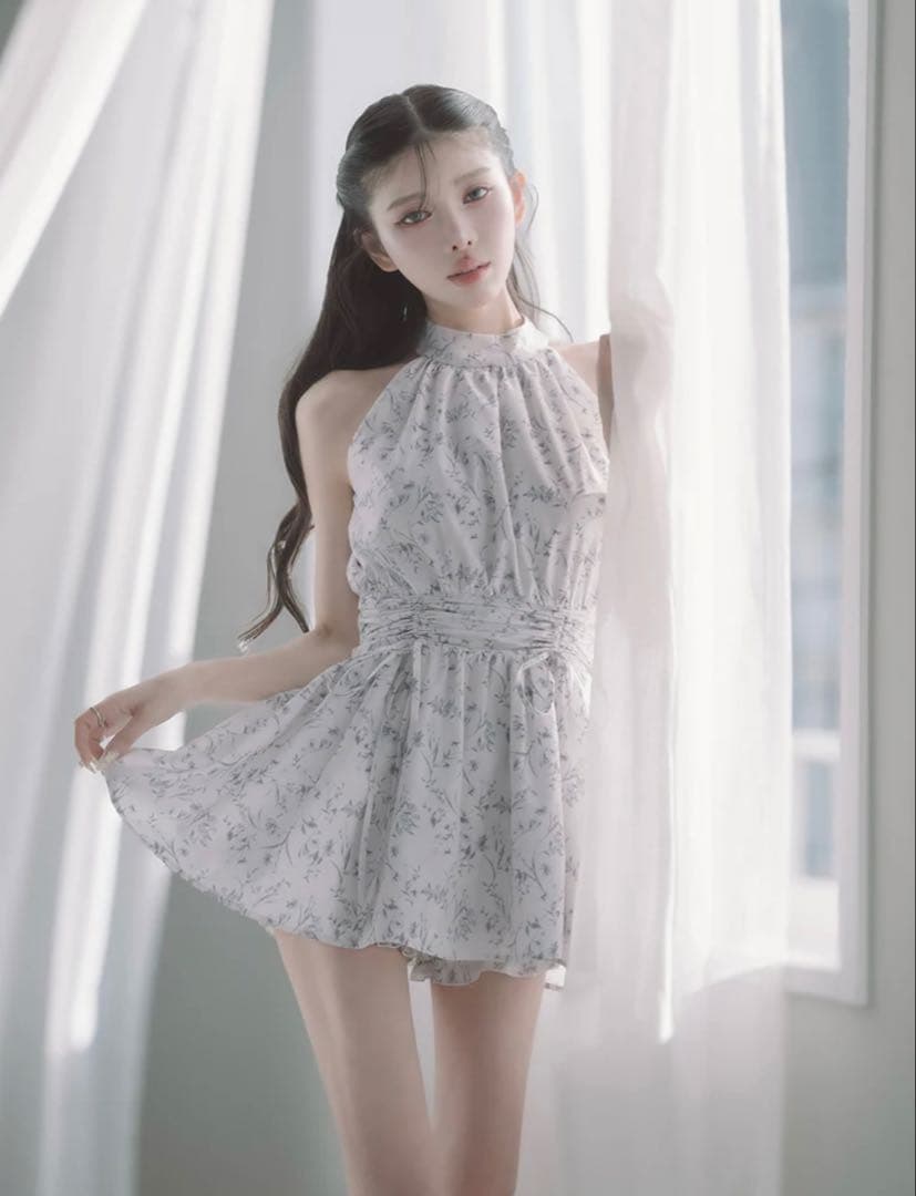 Darich ダーリッチ アメスリギャザーフレアミニワンピース Free-L