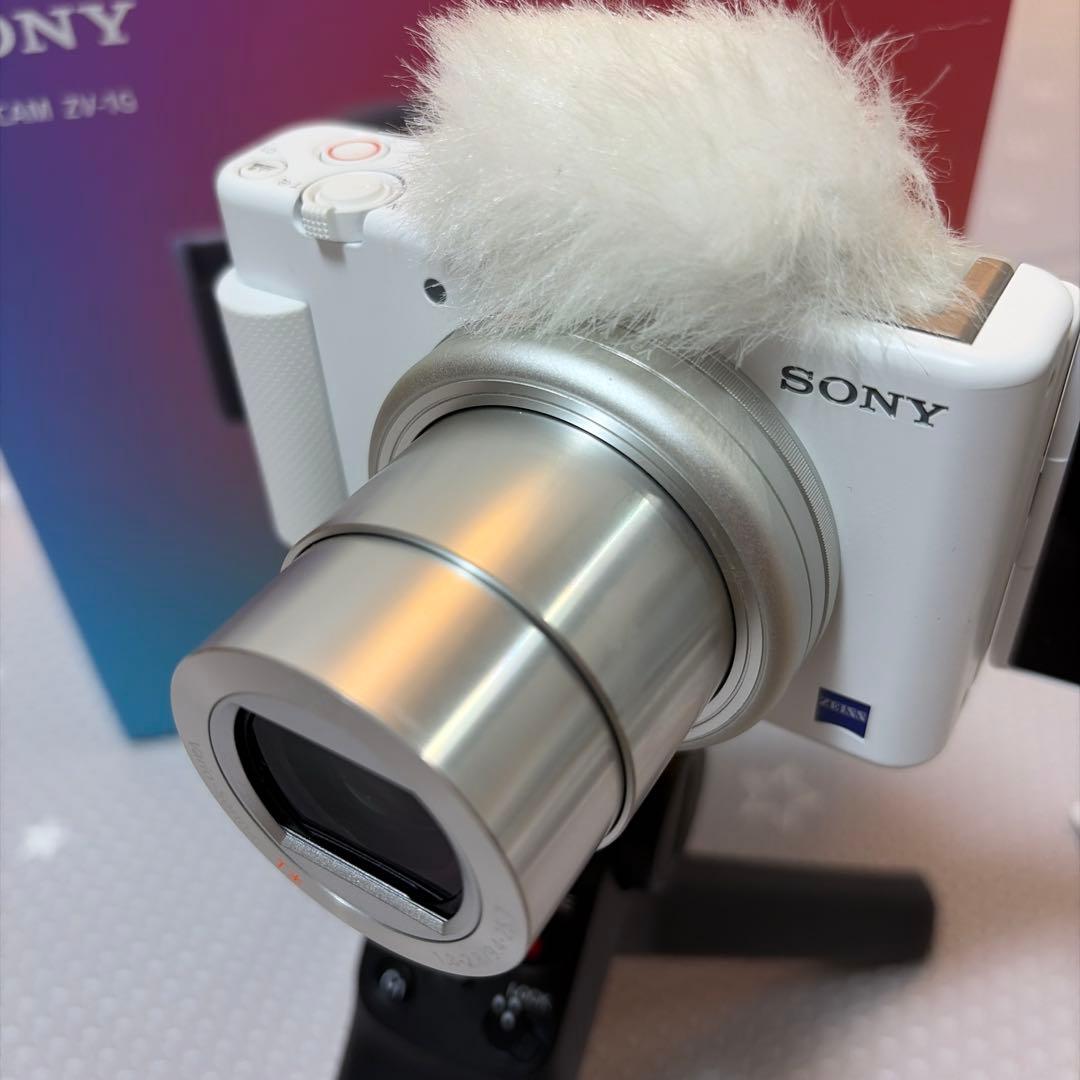 VLOGCAM ZV-1G ガンマイク付き ホワイト シューティングキット