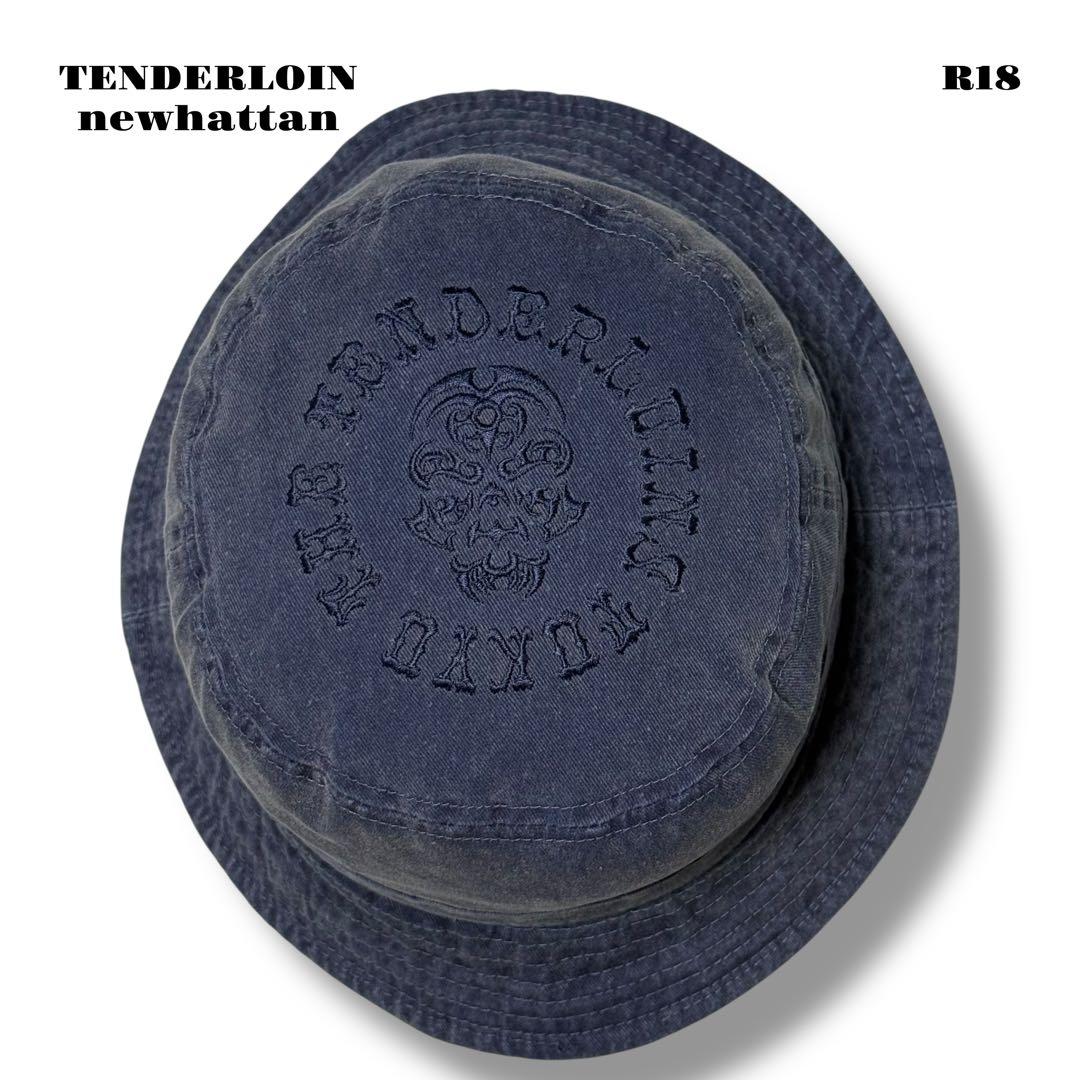 ★限定出品★ TENDERLOIN ハット ボルネオ スカル ネイビー ブルー紺