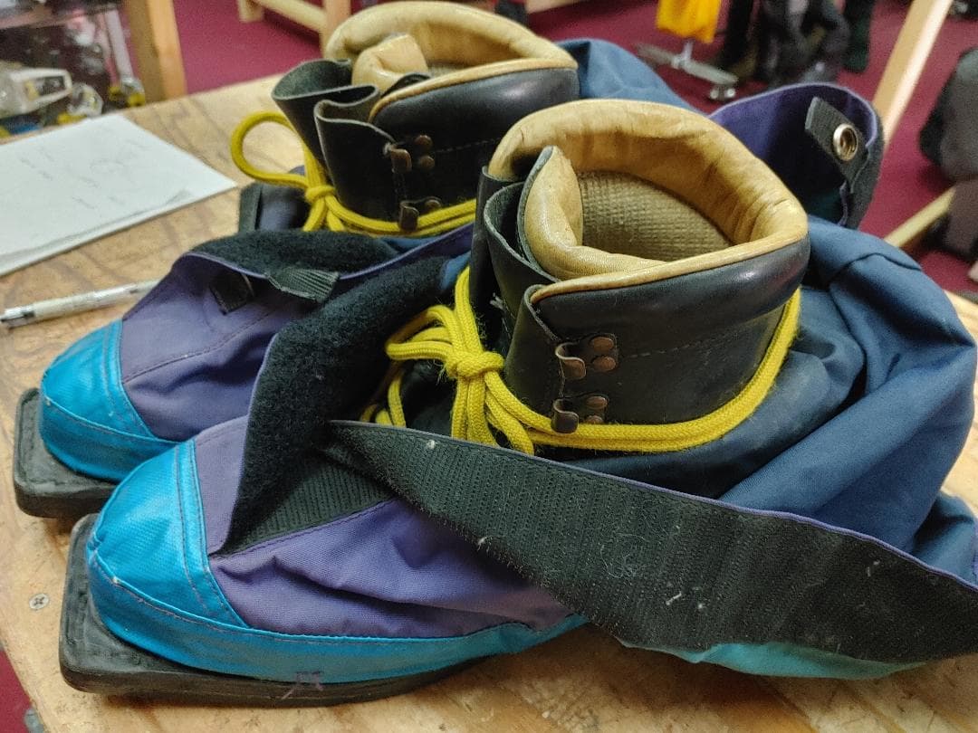 27CM ハンドメイドレザーテレマークブーツ ASOLO SPORTS