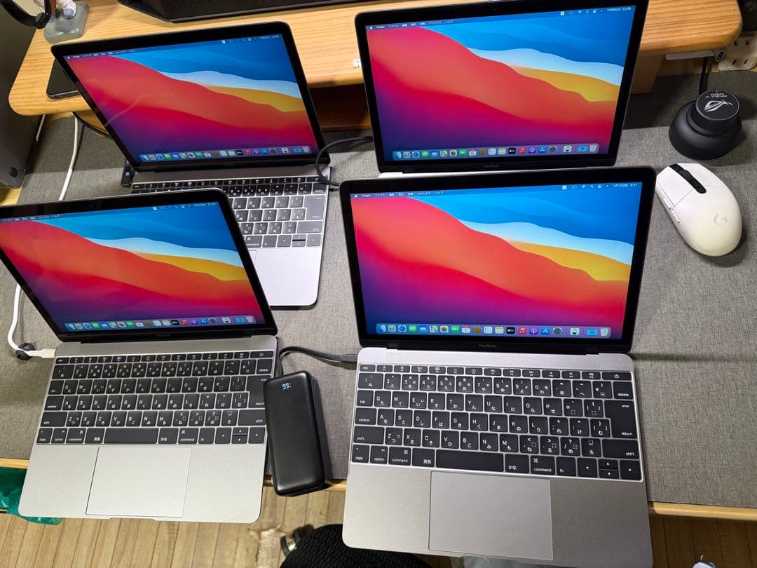 macbook 12インチ　m3-8-256 バッテリー不具合　ジャンク扱い