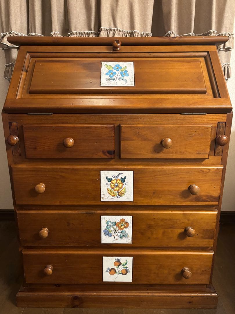 【最終】ACTUS バレンシア家具 スペイン家具 ライティングデスク チェスト