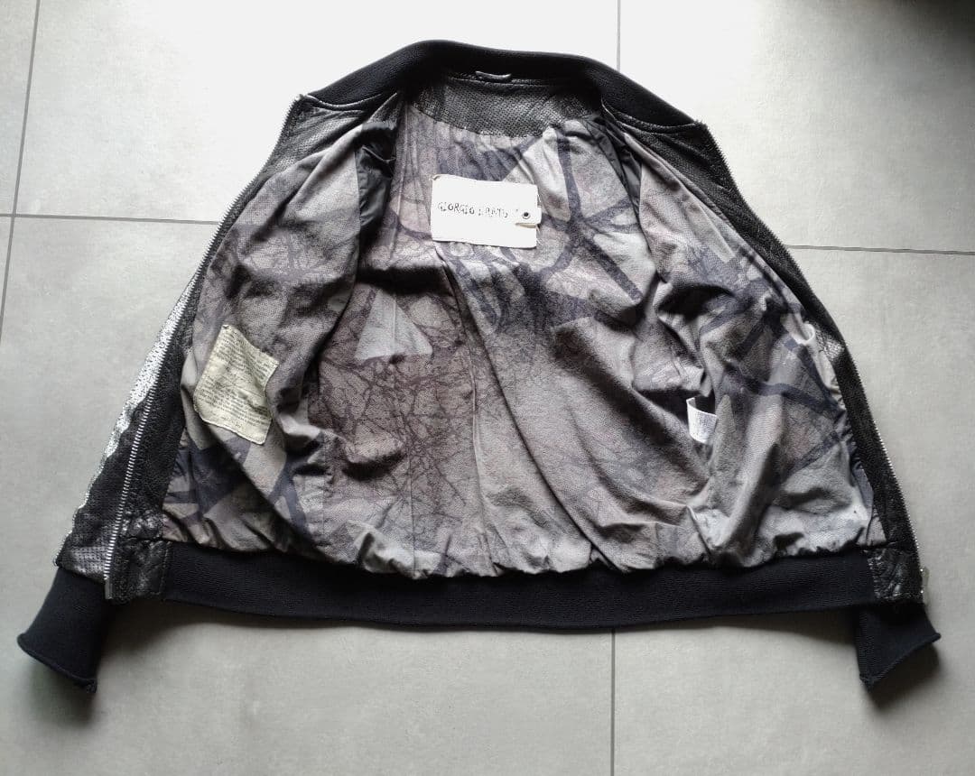 ブラックレザーシングルライダースジャケット