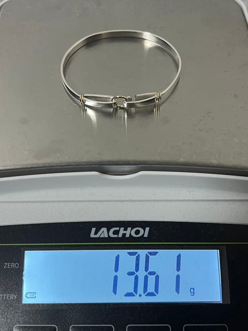 ティファニー TIFFANY サークルフック バングル SV YG コンビ