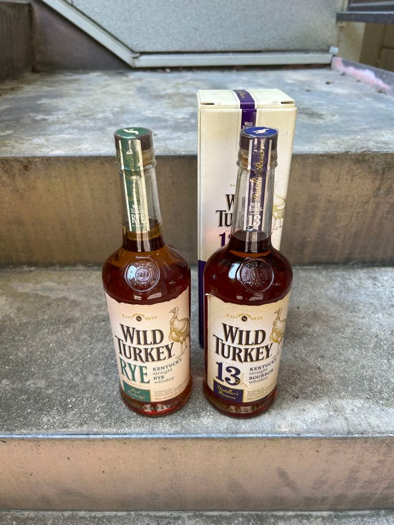 旧ボトル ワイルドターキー 13年 ライ 2本 セット バーボンウイスキー