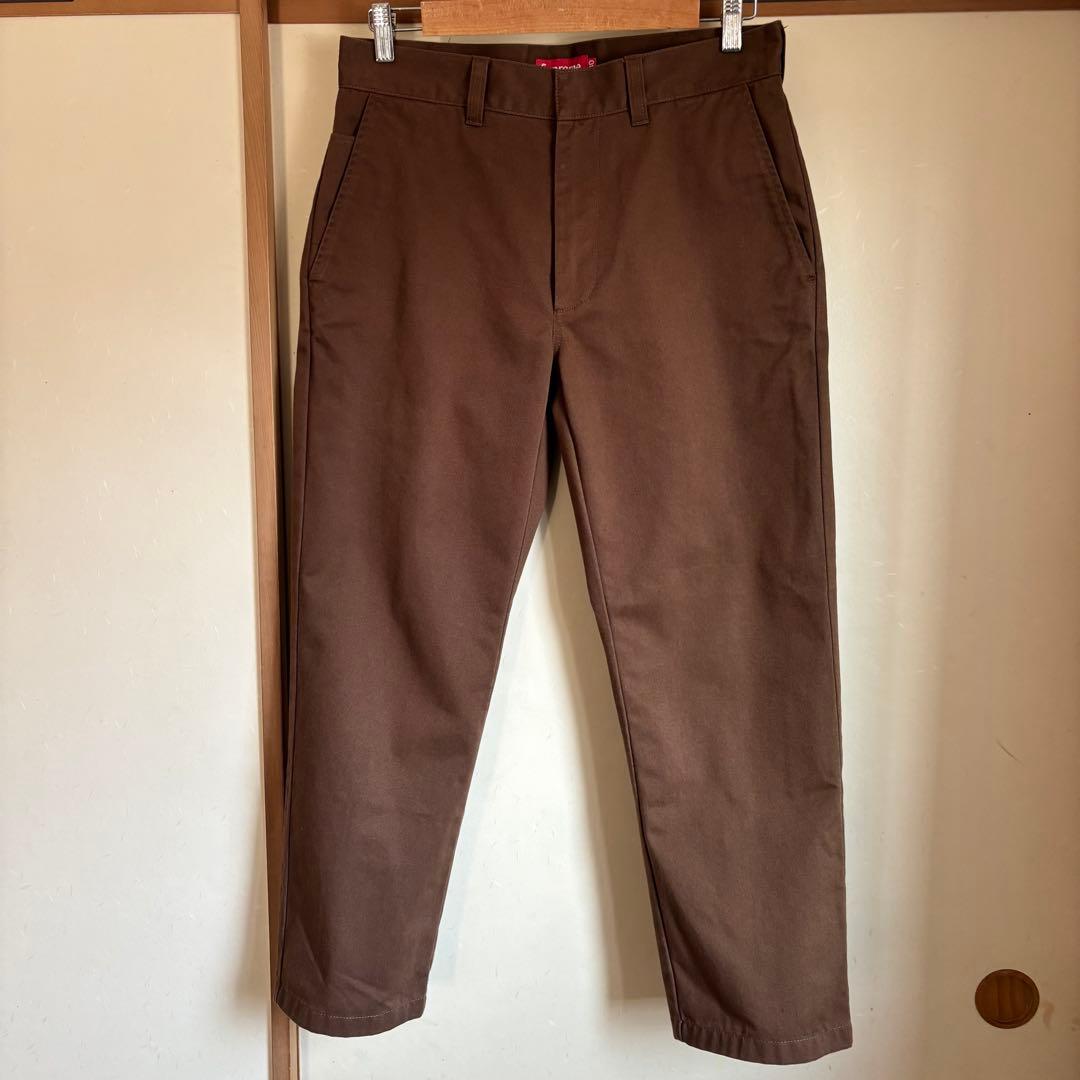 supreme work pant brown シュプリーム ワークパンツ 茶