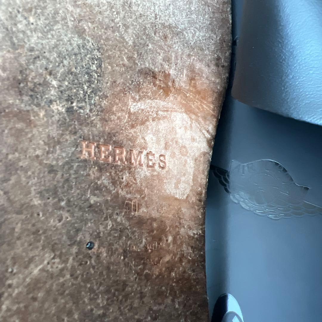 エルメス イズミール HERMES サイズ 40 ブラック サンダル