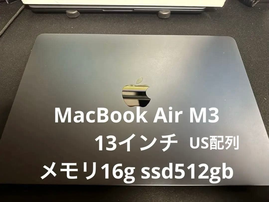 MacBook Air 2024 M3 16GB 512GB US配列