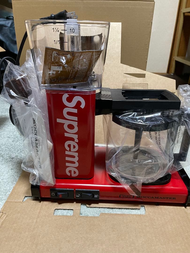 Supreme Moccamaster エスプレッソマシン レッド