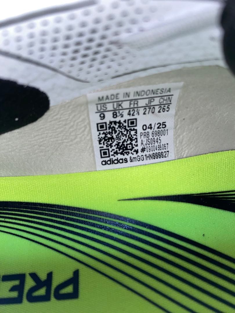 完売サイズ❗️ アディダス プレデター エリートFT AG 27.0cm