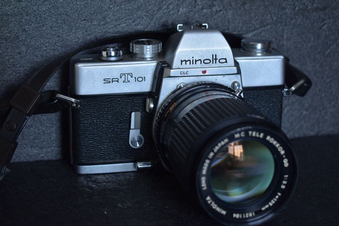 ミノルタ SRT101 135mm F3.5 シルバー フィルムカメラ ボディ